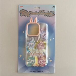 Pop Mart Big Into Energy Labubu Phone Case for iPhone 16 Pro - Multicolor